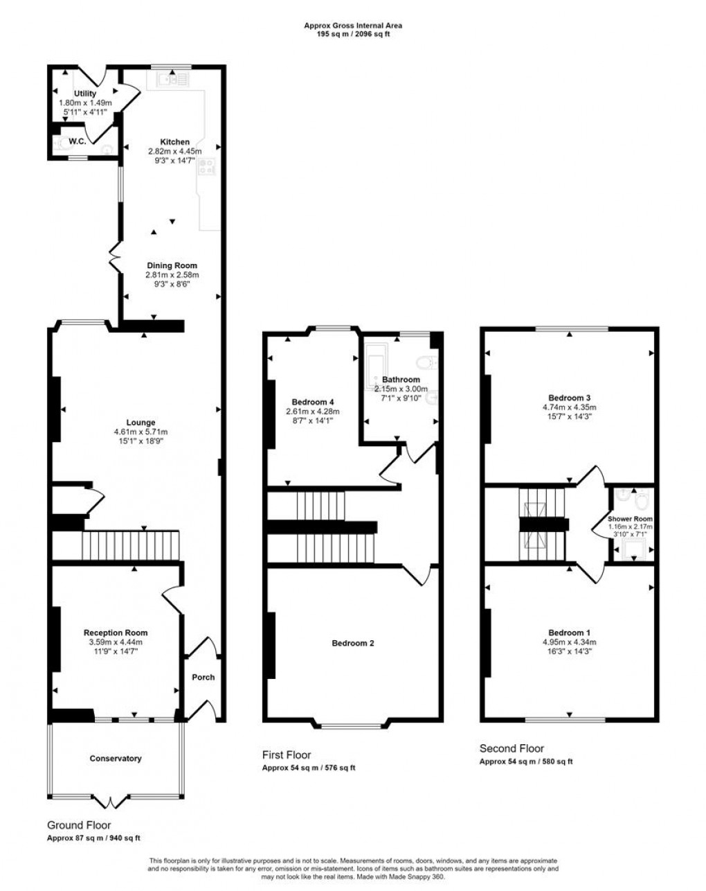 Floorplan for Shrubbery Terrace, Weston-Super-Mare, BS23