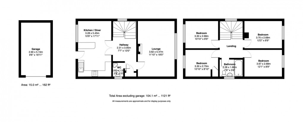 Floorplan for Woodchester, Bristol, BS15