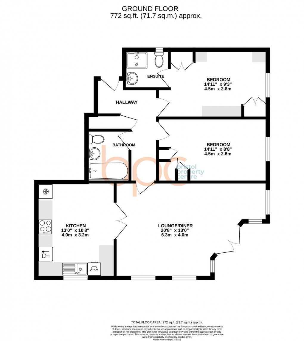 Floorplan for Pooles Wharf Court, Bristol, BS8