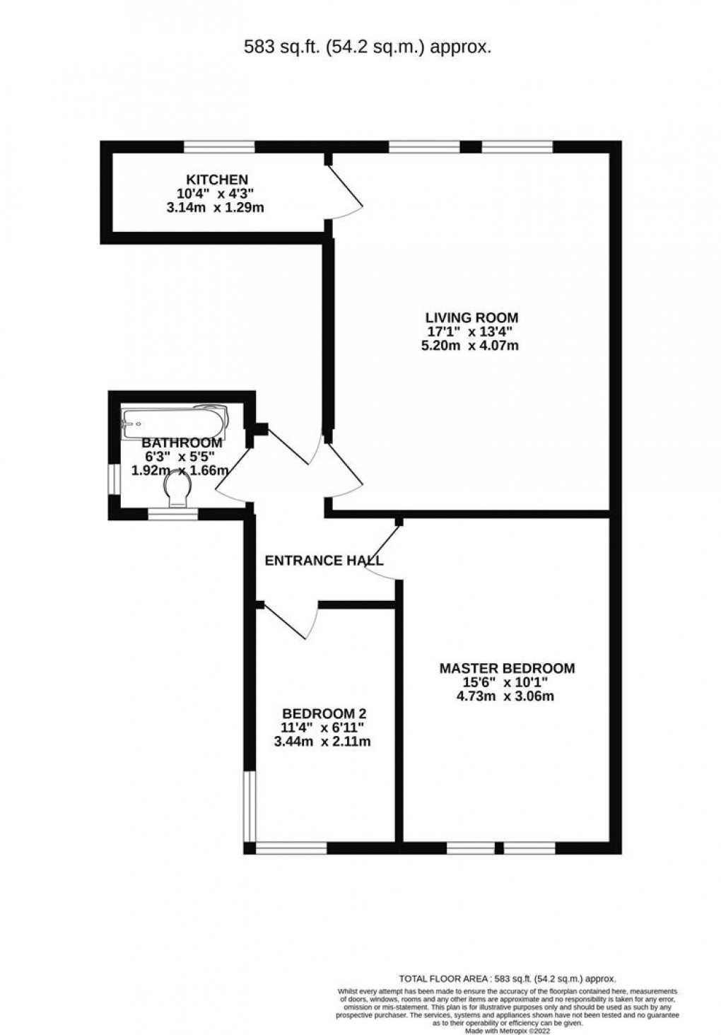 Floorplan for BPC01514, Chandos Road, Redland, BS6