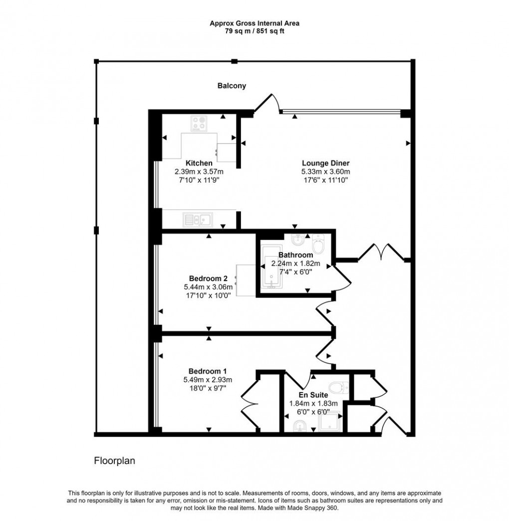 Floorplan for Westgate, Caledonian Road, BS1