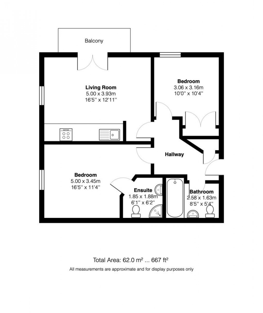Floorplan for Railway Court, Monmouth Road, Pill