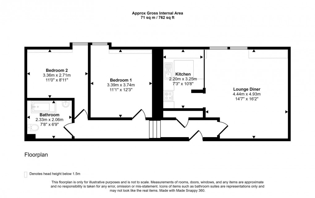 Floorplan for BPC02395 Berkeley Square, Bristol