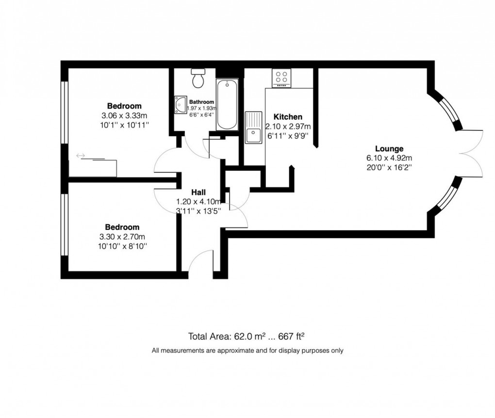 Floorplan for Rozel House, Weston-Super-Mare, BS23