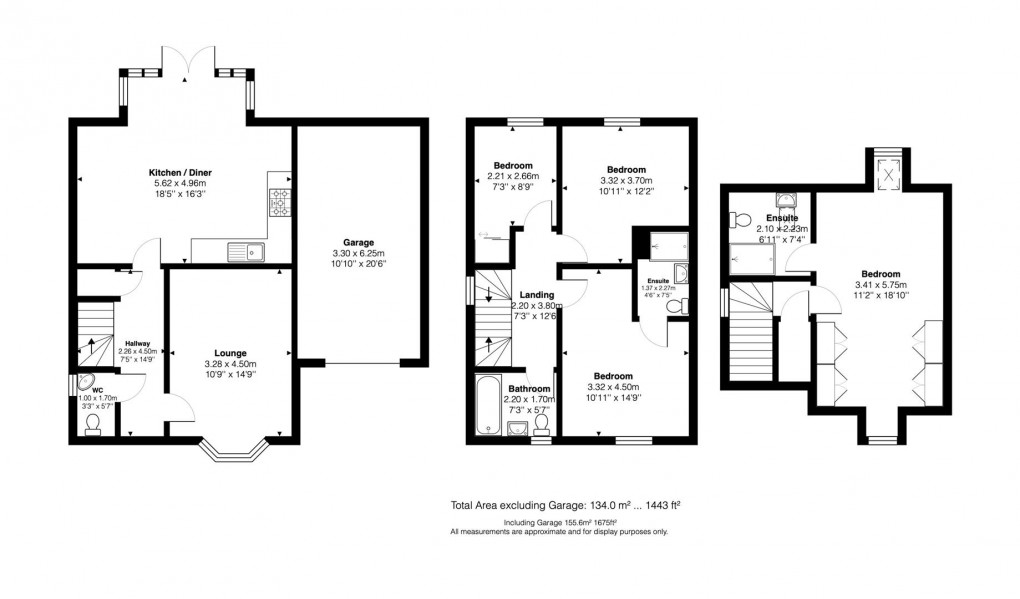 Floorplan for Linnet Way, Keynsham, Bristol