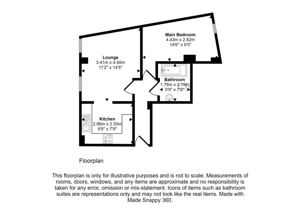 Floorplan for West Street, St Philips, BS2