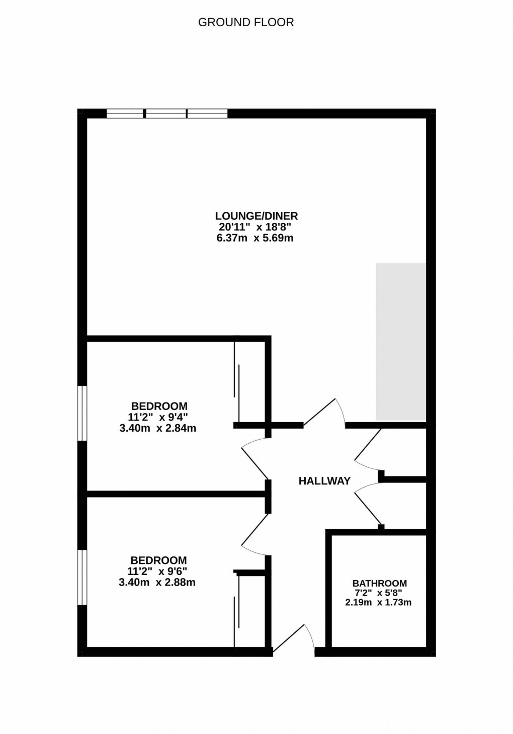 Floorplan for Skypark Road, Bristol, BS3
