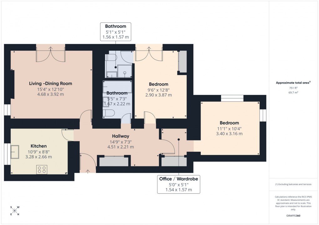 Floorplan for Bath Road, Saltford, BS31