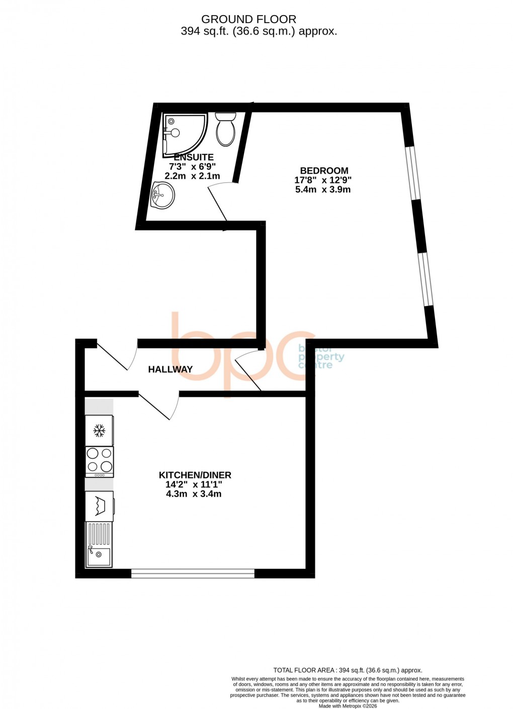 Floorplan for East Street, Bedminster, BS3