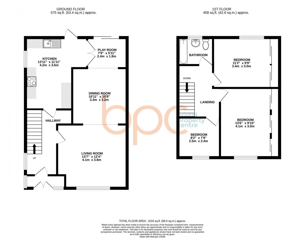 Floorplan for Dormer Road, Bristol, BS5