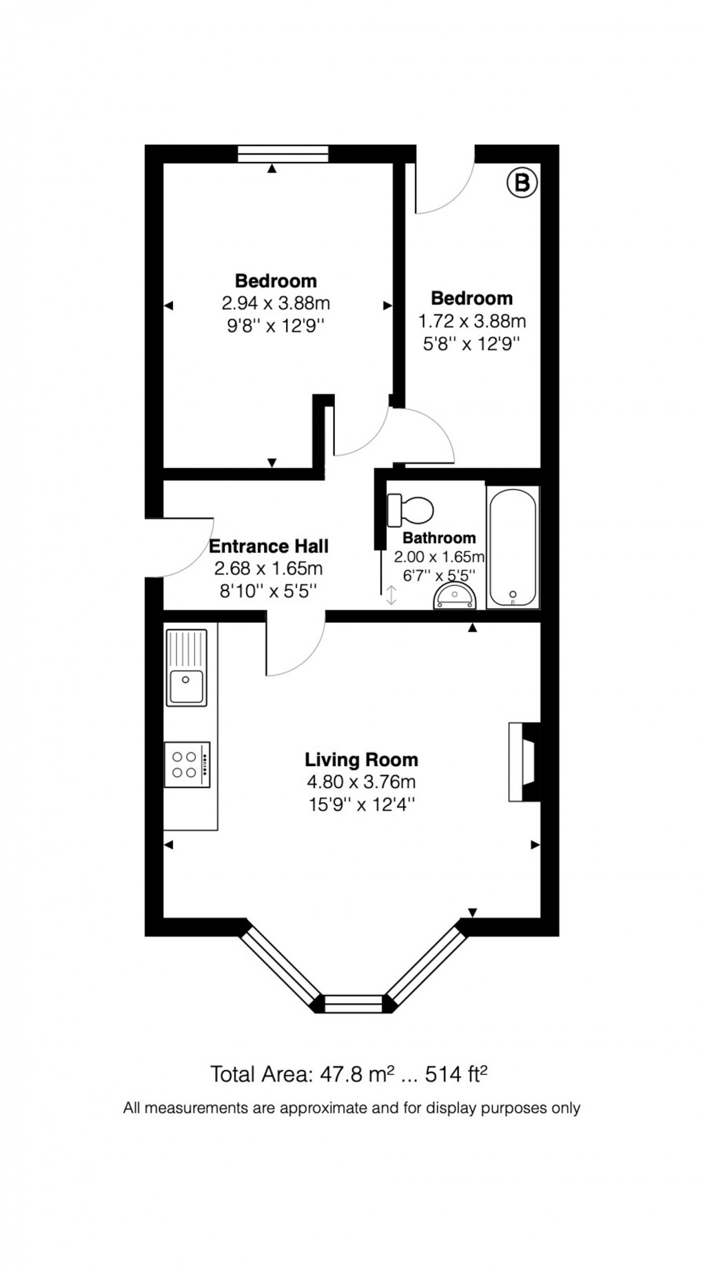Floorplan for North Road, St Andrews, BS6