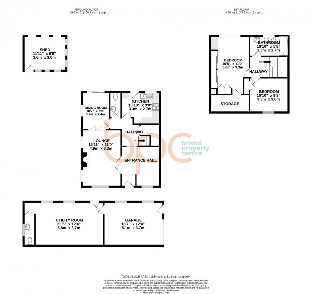 Floorplan for Knightcott Gardens, Banwell, BS29