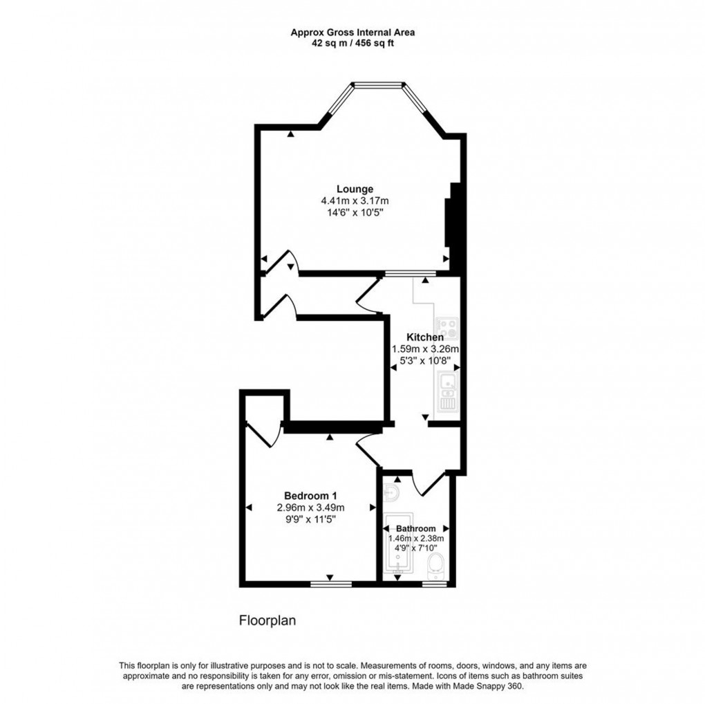Floorplan for Kingsdown Parade, Bristol, BS6