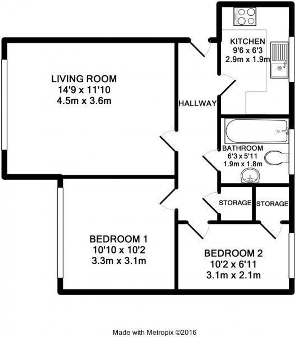 Floorplan for Bristol South End, Bristol, BS3