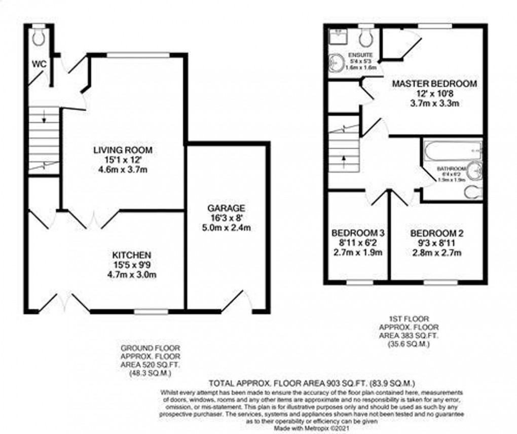 Floorplan for Tunbridge Way, Emersons Green, BS16