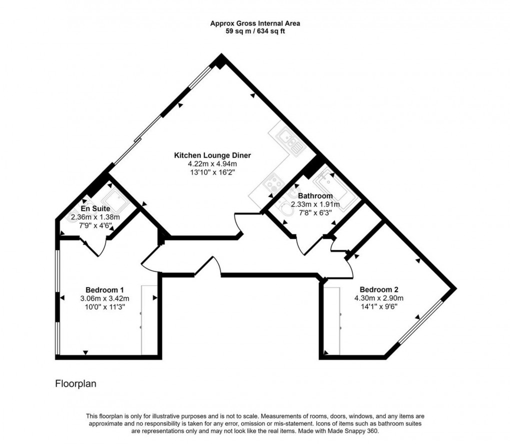 Floorplan for Pennant Place, Portishead, BS20