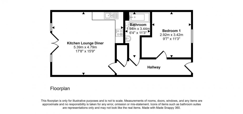 Floorplan for Elmdale Road, Tyndalls Park, BS8