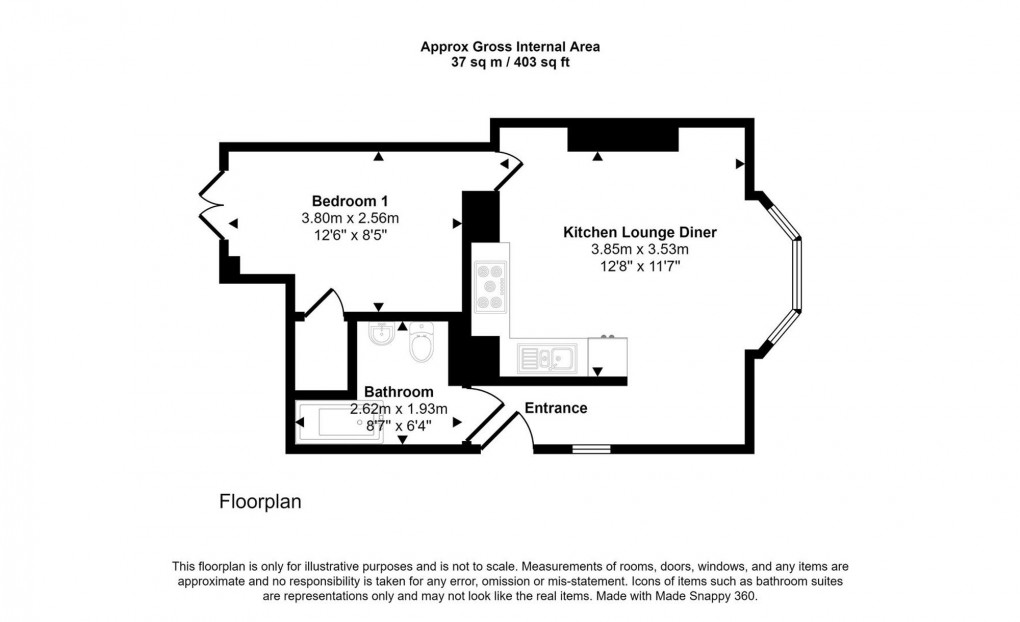 Floorplan for West Street, St. Philips, BS2