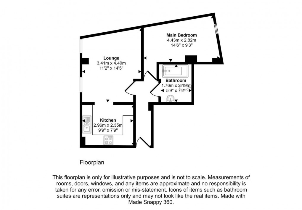 Floorplan for West Street, St. Philips, BS2