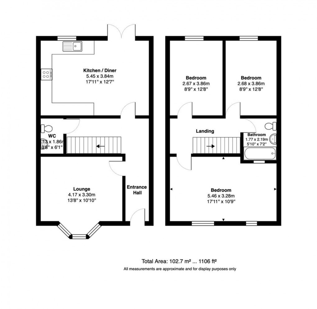 Floorplan for Soundwell Road, Bristol, BS15