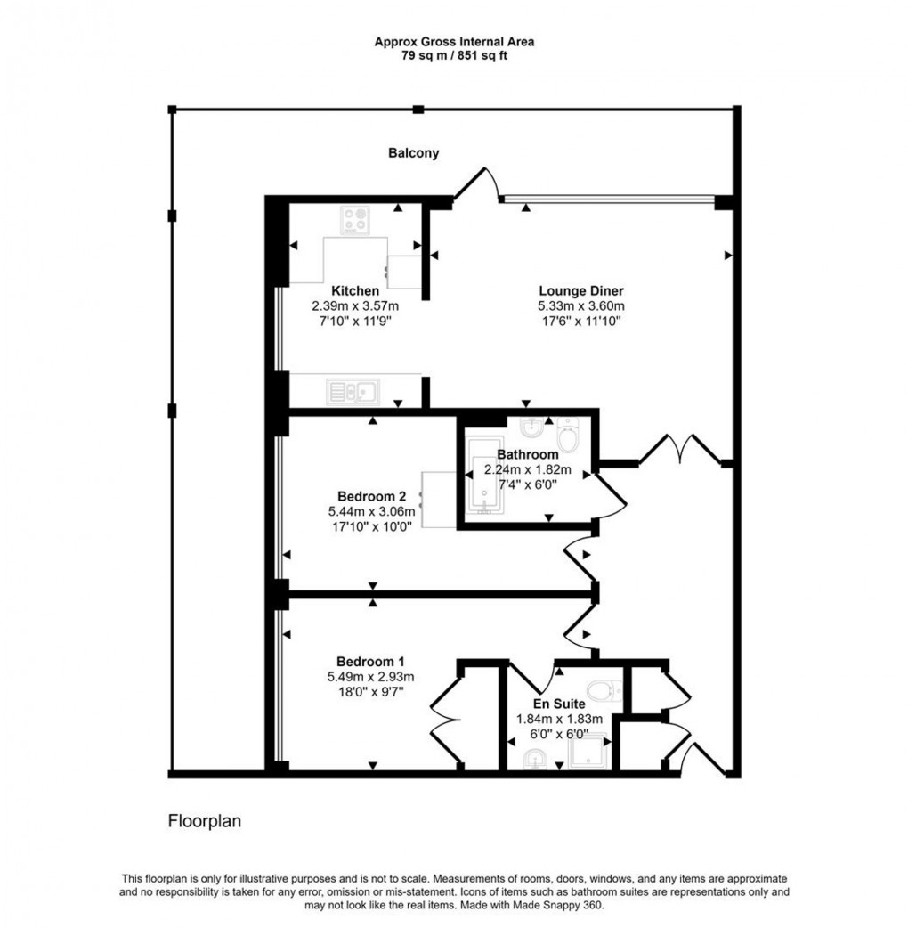Floorplan for Caledonian Road, Bristol, BS1