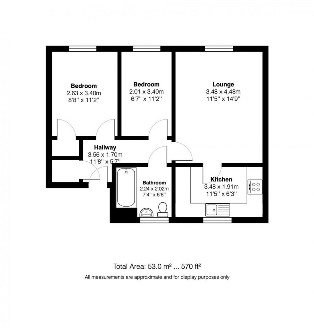 Floorplan for Woodlands Lane, Bradley Stoke, BS32