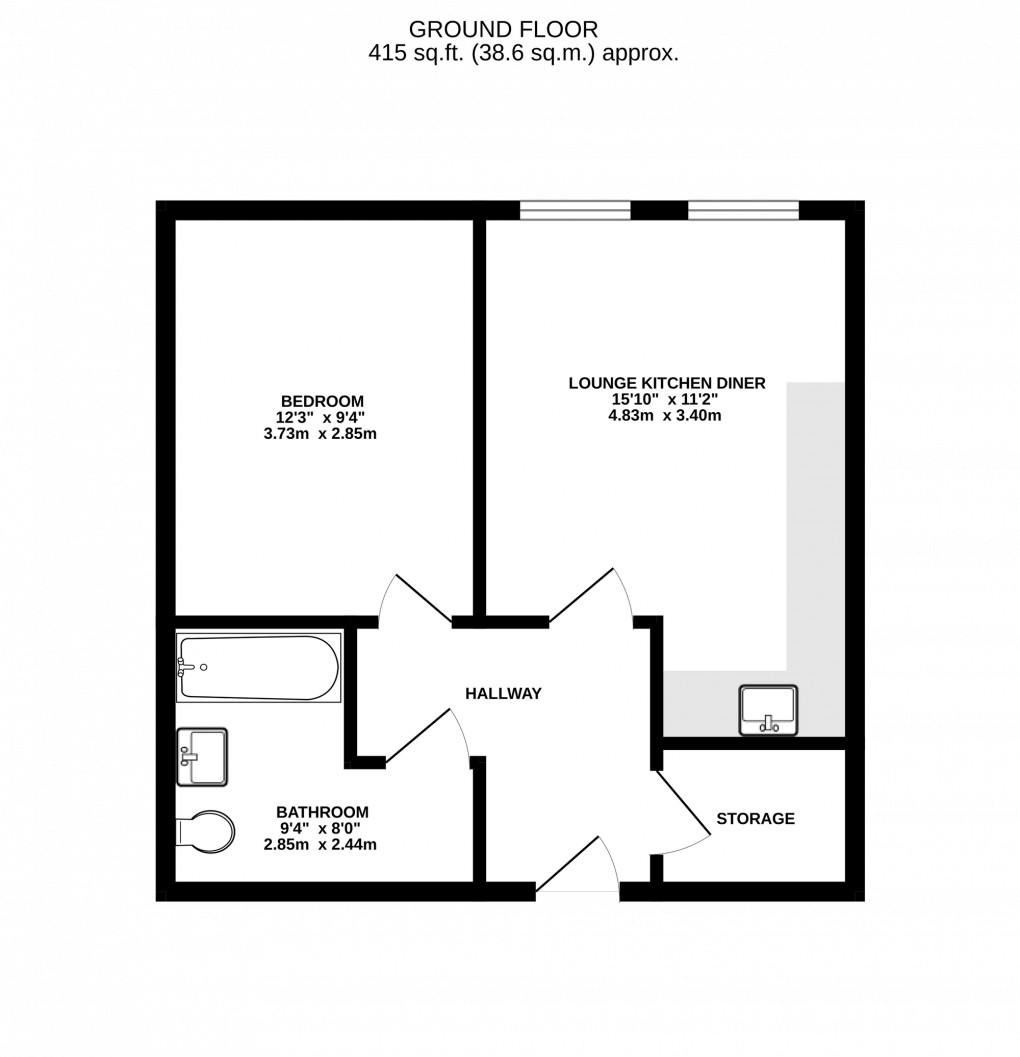 Floorplan for Surrey Street, Trelawny House Surrey Street, BS2