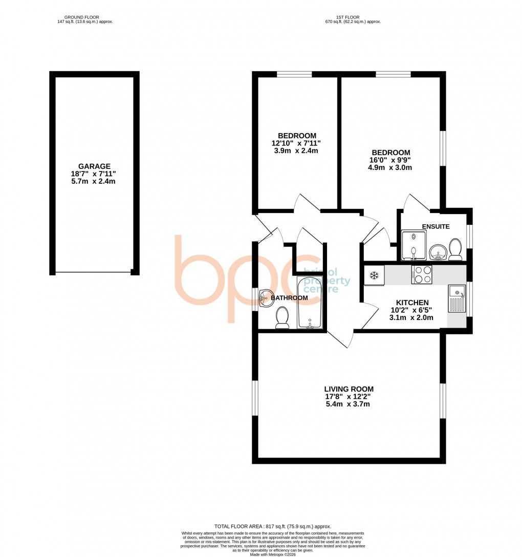 Floorplan for Bristol South End, Bristol, BS3